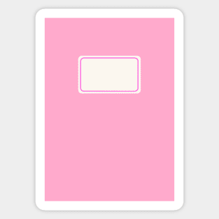 Back to School Bubblegum Pink Sticker